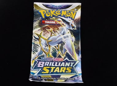 New Sealed Brilliant Stars Pokemon TCG Card Pack