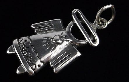 Mint Vintage Sterling Silver Angel Pendant Charm