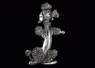 Mint Vintage 1970s Gerrys Poodle Dog Brooch