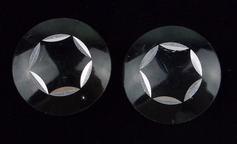 Stunning Vintage 1960s W Germany Black Star Earrings