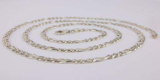 Mint Vint Danecraft Italian Sterling Silver Chain Necklace 24"