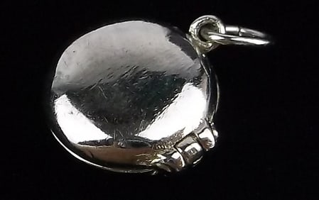 New Vintage Small Sterling Silver Locket Pendant
