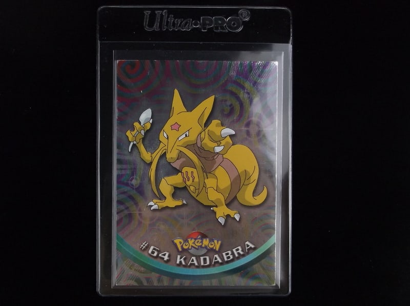 Vintage 1998 Pokemon Topps Blue Label Kadabra Foil Card (1 of 2)