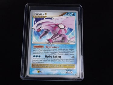 Mint 2009 Pokemon Palkia LV X Black Star Promo Card Restructure