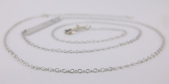 New Vintage Sterling Silver Initial C Chain Necklace 19"