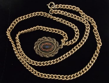 Mint Vintage 1960s Sarah Coventry Mosaic Necklace 24"