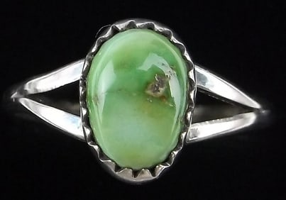 New Navajo Letricia Largo Sonoran Gold Turquoise Ring 7