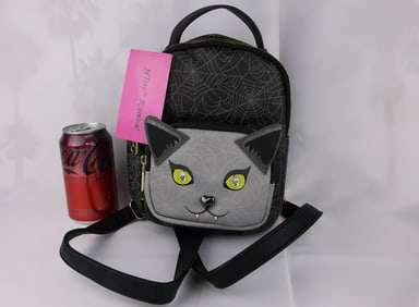 New NWT Betsey Johnson Cat Bat Halloween Backpack Purse $68
