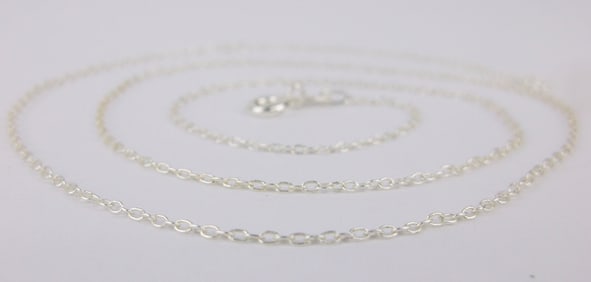 New Vintage Italian Sterling Silver Chain Necklace 18"