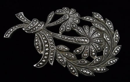 Mint Antique 1950s Germany Flower Brooch