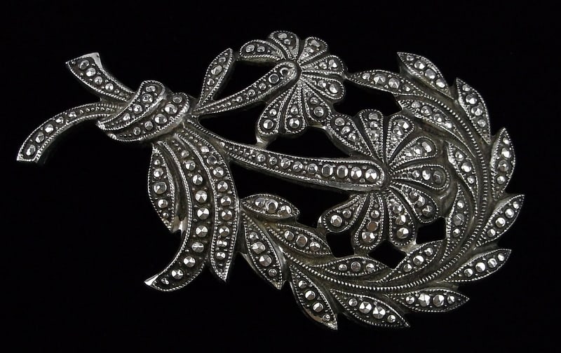 Mint Antique 1950s Germany Flower Brooch (1 of 3)