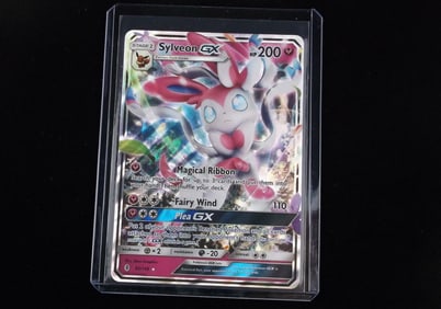 Mint 2017 Pokemon Sylveon GX Ultra Rare Card Magical Ribbon