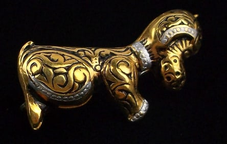 Mint Vintage 1960s Spain Dog Brooch