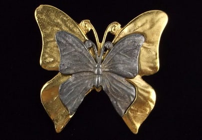 Mint Vintage Butterfly Brooch