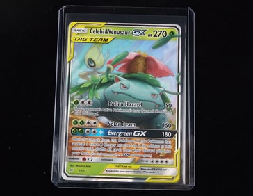 Mint 2019 Pokemon Celebi Venusaur GX Tag Team Ultra Rare Card