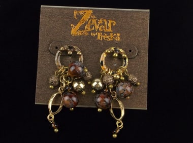New Treska On Card Drop Earrings
