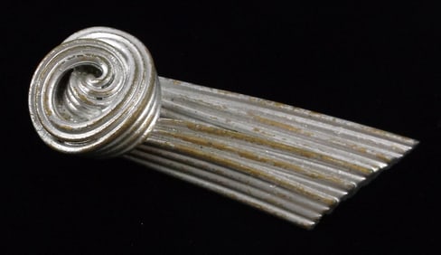 Gorgeous Antique 1920s Celluloid Bow Clip Brooch