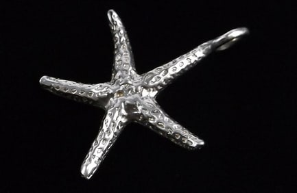 Mint Vintage Sterling Silver Starfish Pendant