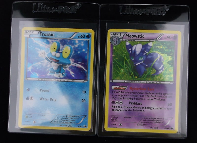 Mint 2013-15 Pokemon Meowstic Froakie Black Star Promo Holos: q A Genuine Pokemon TCG Card in the listed condition in title, all are unplayed