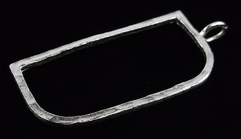 New Vintage Big Sterling Silver Initial D Pendant