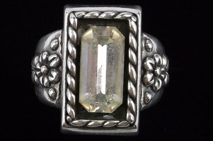 Stunning Carolyn Pollack Sterling Silver Thick Ring 7