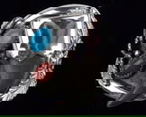 Huge Mint All Tribes Navajo Sterling Bear Claw Turquoise Ring 16