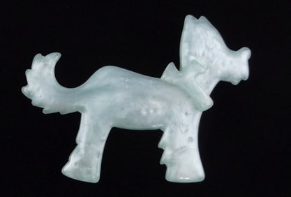 Mint Antique 1950s Lucite Dog Brooch
