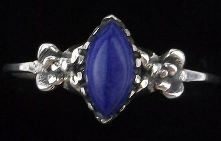 New Sterling Silver Lapis Lazuli Ring 8