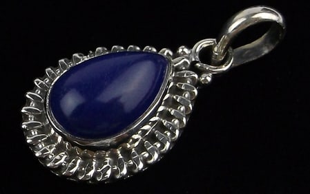 New Bali Sterling Silver Lapis Lazuli Pendant