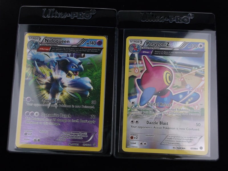 2 NM-M 2015 Pokemon Porygon Z Nidoqueen Full Art Holo Rare (1 of 2)