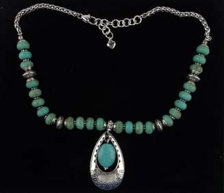 New Vintage Brighton Turquoise Southwestern Necklace 18"