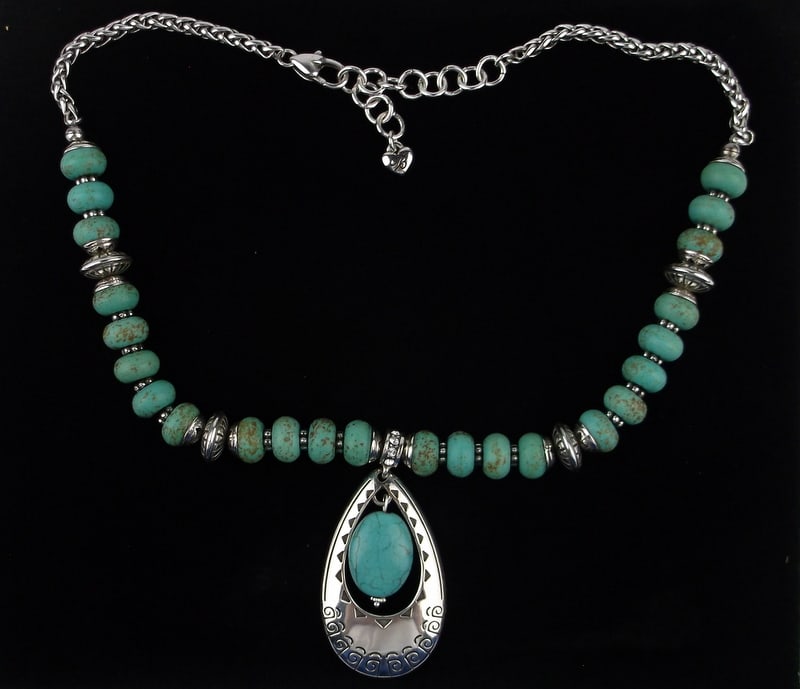 New Vintage Brighton Turquoise Southwestern Necklace 18": new condition