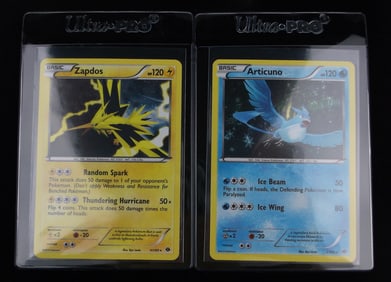 Mint 2012 Pokemon Zapdos Articuno Rare Holo Card Lot
