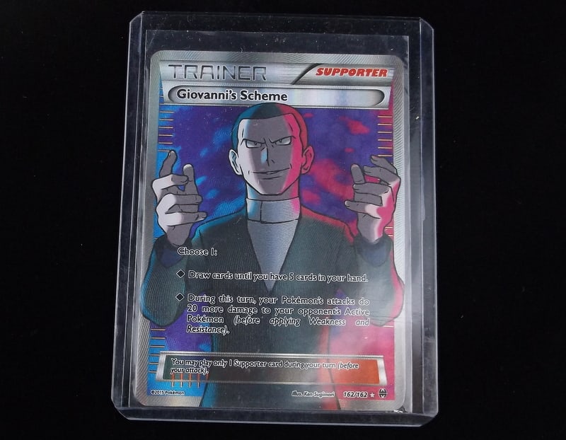 2015 Pokemon Giovannis Scheme Full Art Ultra Rare: q A Genuine Pokemon TCG Card in the listed condition in title, all are unplayed