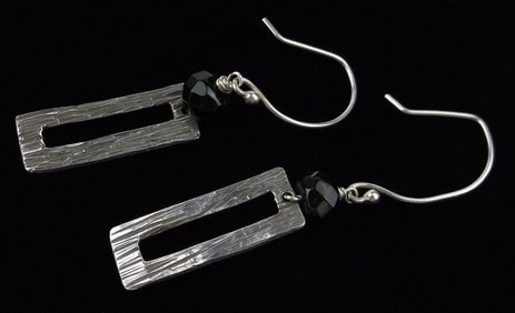 Mint Signed Sterling Silver Drop Earrings