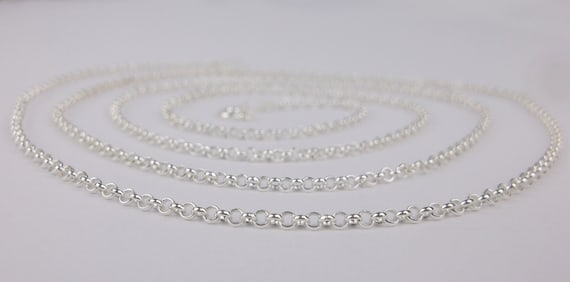 New Thick Italian Sterling Silver Chain Necklace 30"