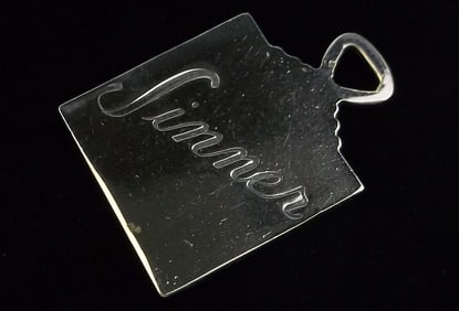 Rare Stunning Vintage 1950s Sinner Pendant