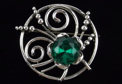 Mint Vintage 1950s Rhinestone Brooch