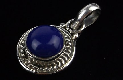 New Sterling Silver Lapis Lazuli Pendant