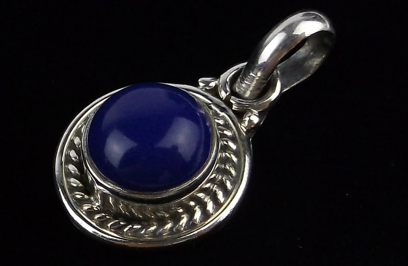 New Sterling Silver Lapis Lazuli Pendant (1 of 2)