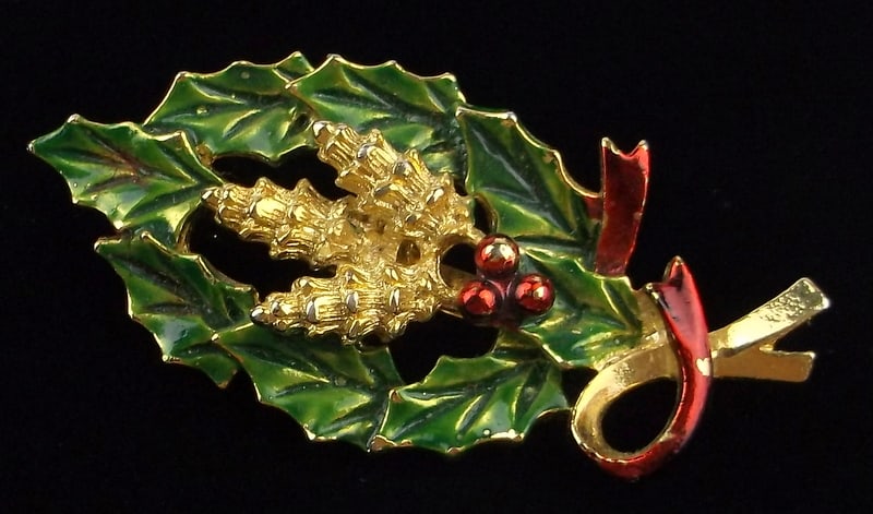 Mint Vintage 1960s Gerrys Christmas Brooch: Mint Condition, In Like New Condition, Perfect