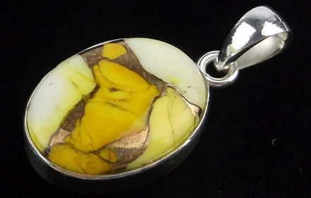 New Thick Sterling Silver Honey Dahlia Pendant