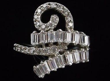 Mint Big Thick Sterling Silver Cocktail Ring 8