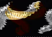 RARE 1941 Alfred Philippe Crown Trifari Ribbon Fur Clip Brooch