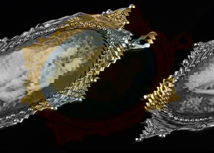 Mint Vintage 1960s Large Cameo Pendant: Mint Condition, In Like New Condition, Perfect