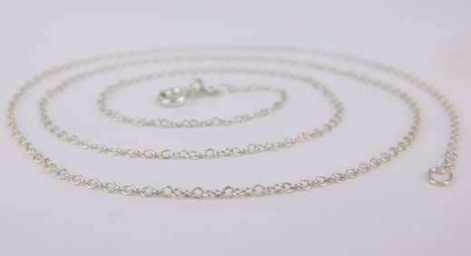 Mint Vintage Sterling Silver Chain Necklace 19"