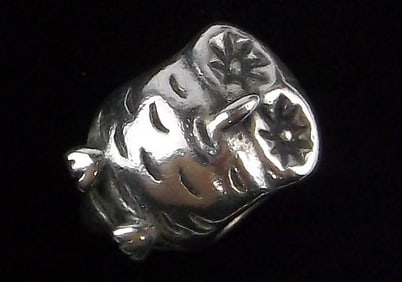 Mint Vintage Pandora Sterling Silver Owl Charm Bead