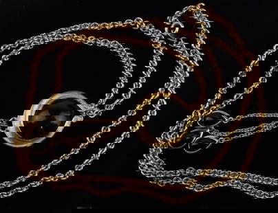 Mint Vintage Trifari Gold Tone Black Lucite Necklace 30": Mint Condition, In Like New Condition, Perfect