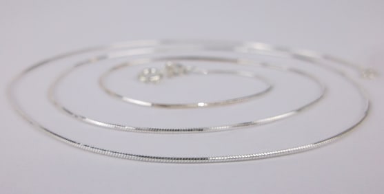 New Italian Sterling Silver Chain Necklace 20"