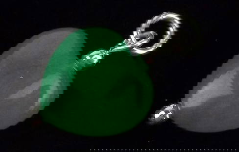 New Sterling Silver Jade Heart Pendant: Solid Sterling Silver Guaranteed, in Brand New Never Worn Condition.